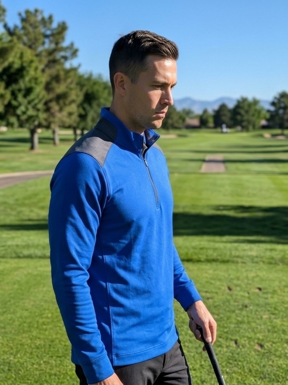Nike Golf Tour Performance Dri-FIT Quarter Zip Pullover - Men's Medium